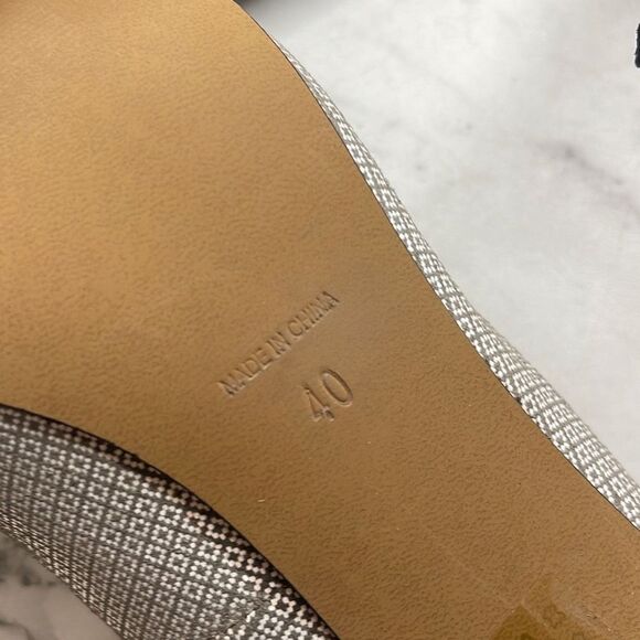 Reiss Millie Geo Print Court Pointed Toe Stiletto Heels 40 - Picture 6 of 6